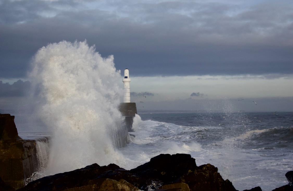 Windy day in Aberdeen