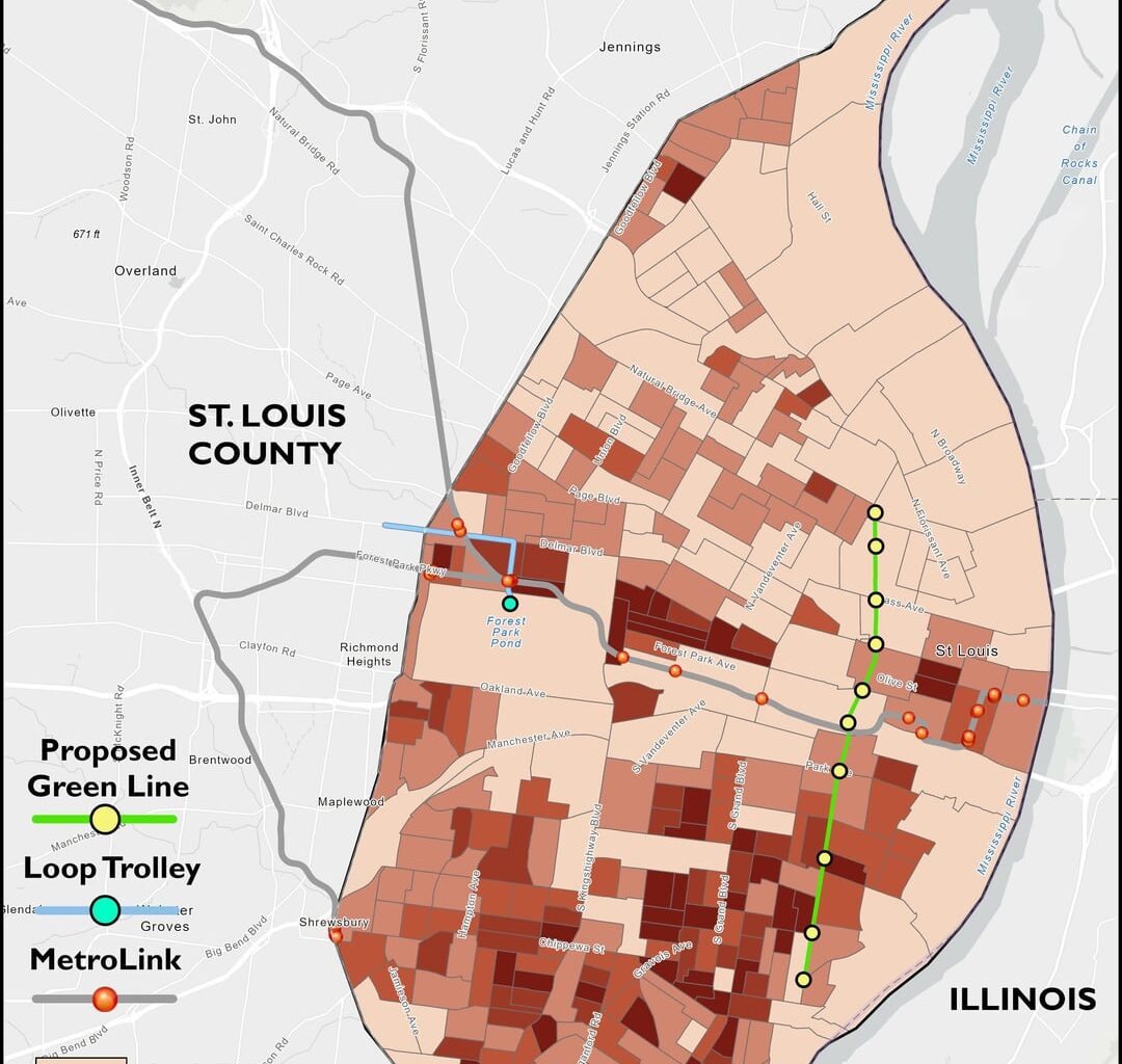 MetroLink/Loop Trolley Riders with Long Commutes, 2023