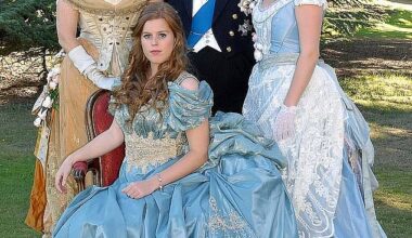 Prince Andrew, Sarah Ferguson, Princess Beatrice, second left, and Princess Eugenie pictured together in 2006