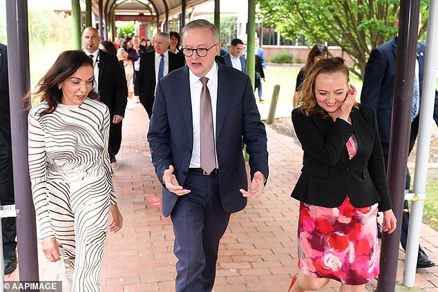 Anne Aly and Anthony Albanese
