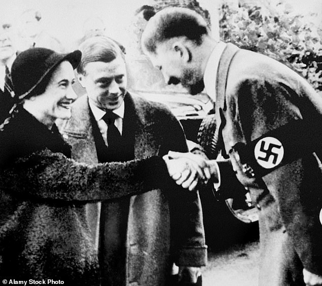 The Duke and Duchess of Windsor meeting Adolf Hitler in Munich in 1937