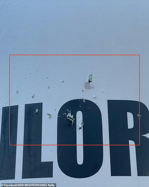 Although no one was hurt in the attack, the ship suffered significant damage