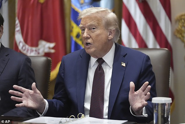 Trump defended allowing 600,000 Chinese students enter the country over the course of two years