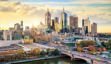 Australia's worst-performing big city housing market is tipped to get double-digit growth next year as the Reserve Bank keeps on cutting interest rates (pictured is Melbourne at twilight)