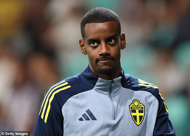 Playing Alexander Isak was too great a fitness 'risk' according to Sweden's manager
