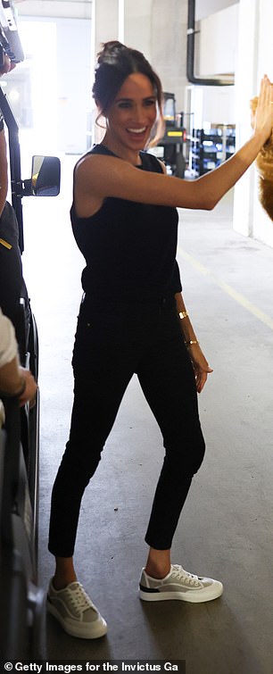 Traditionally, royals reserve black for mourning, but Meghan's pared-back styling showed a willingness to rewrite the rules