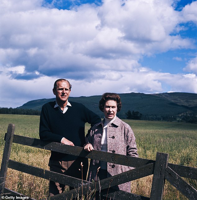 Prince Philip and the Queen at Balmoral in 1972