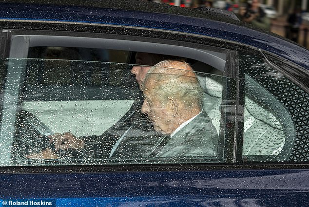 King Charles arrives at Clarence House, in London, ahead of a meeting with his son Harry. The monarch has made no secret of his wish to spend time with his grandchildren and once begged Harry and William not to make his life a misery