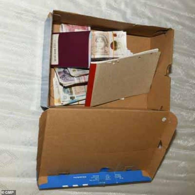 Police also found £11,000 in cash as well as notebooks of shopping lists to help grow cannabis