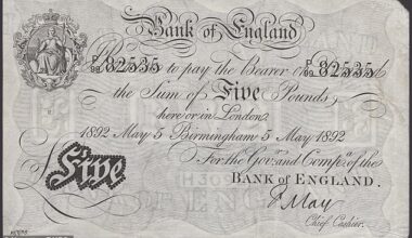The rare note, printed in Birmingham 133 years ago and signed by then-chief cashier Frank May, is going under the hammer for more than 5,000 times its face value