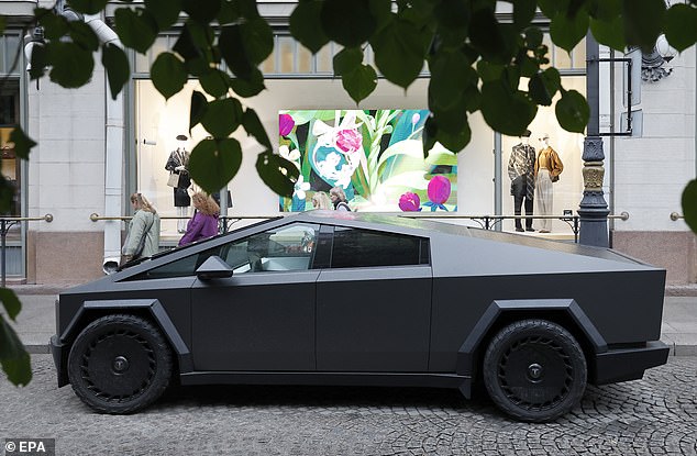 A Tesla Cybertruck was spotted in central St. Petersburg earlier this week, proving that the Russian rich seem unaffected by sanctions in the country
