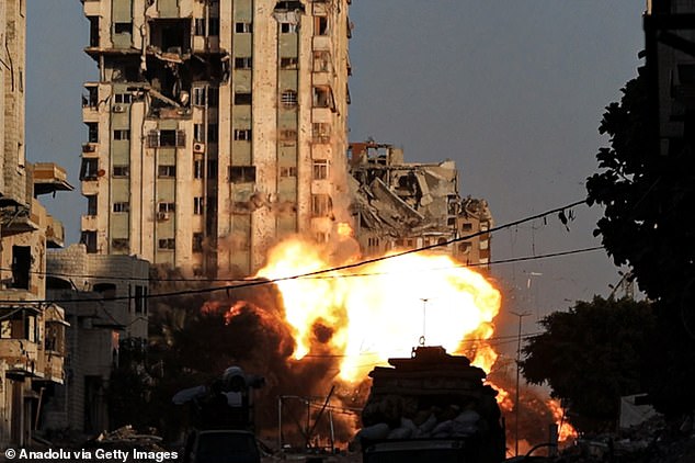 Israeli strikes hit a tower block in Gaza yesterday. The building sheltered hundreds of Palestinians. Trump believes he is close to securing a peace deal