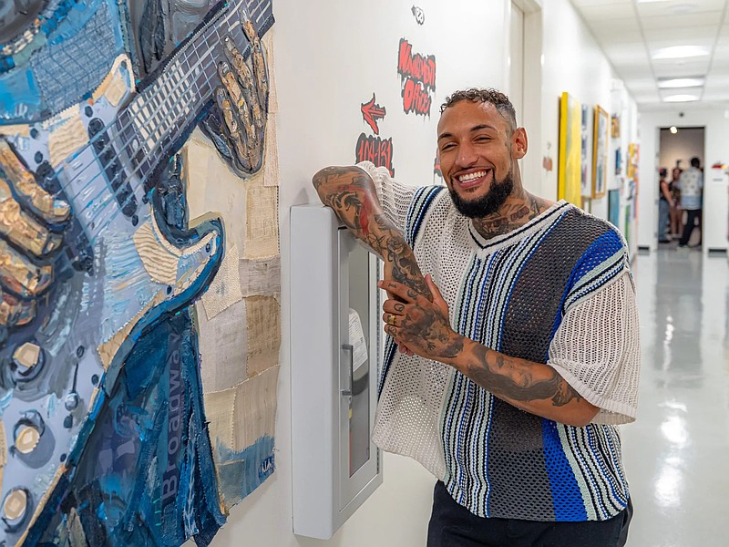 Marcellus Hammond is an artist with a studio at Kreate Hub. (Martin B. Cherry / Nashville Banner)