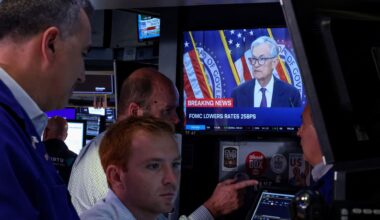 Stock market records, Fed rate cut, trades, and new iPhones