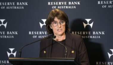 Australia keeps policy rate steady at 3.6% as inflation creeps up