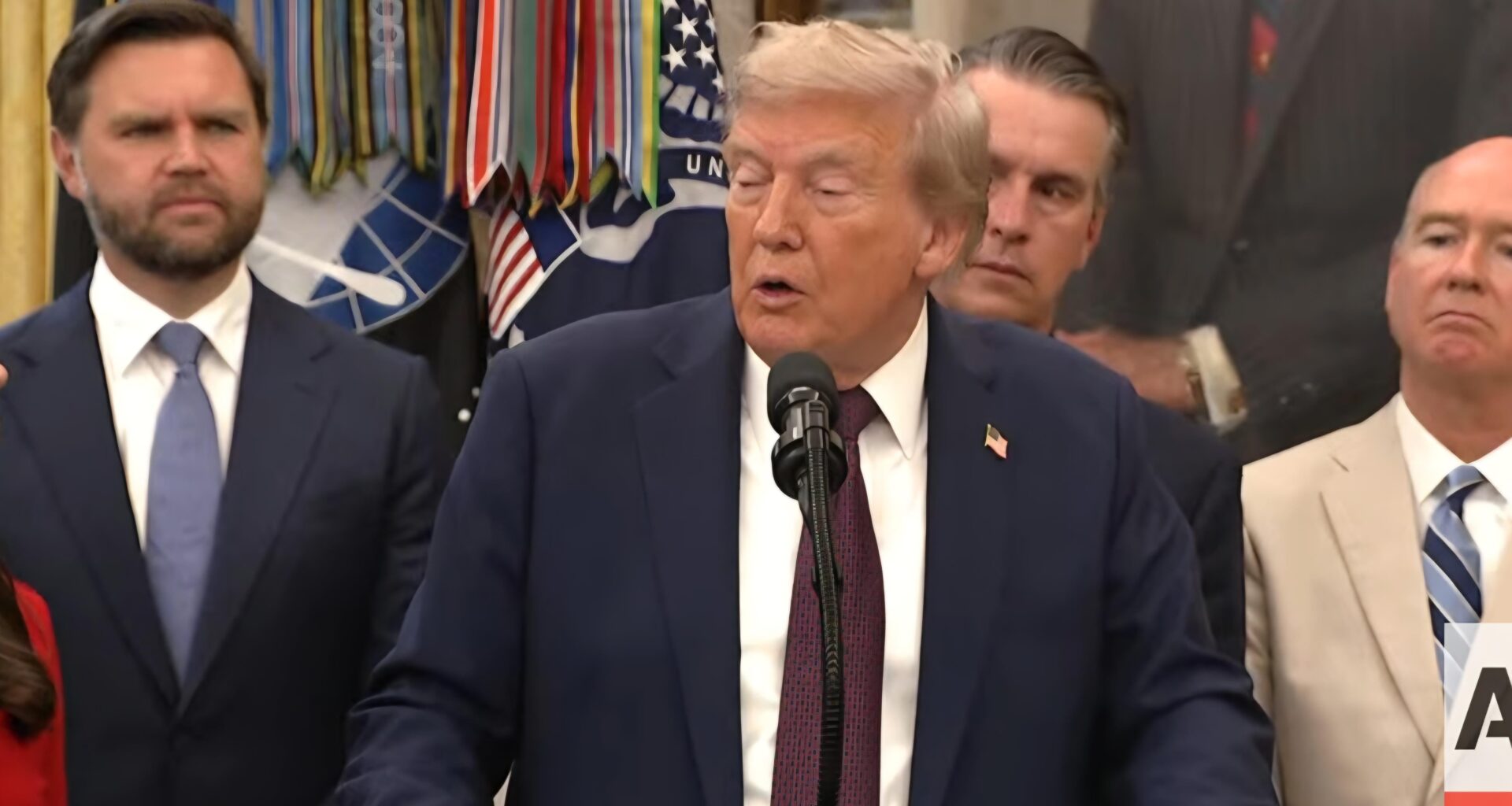 Why Vance always looking like he is trying to process things he should know