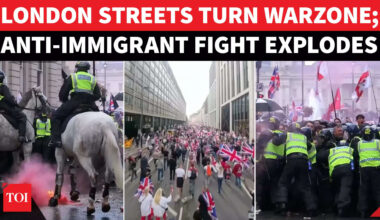 London: Thousands Of Anti-Immigration Protesters Clash With Police