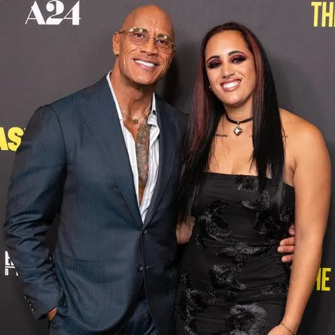 Jeff Spicer/WireImage Dwayne Johnson and Ava Raine