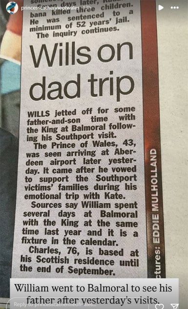 Prince William rushes for private meeting with King Charles at Balmoral