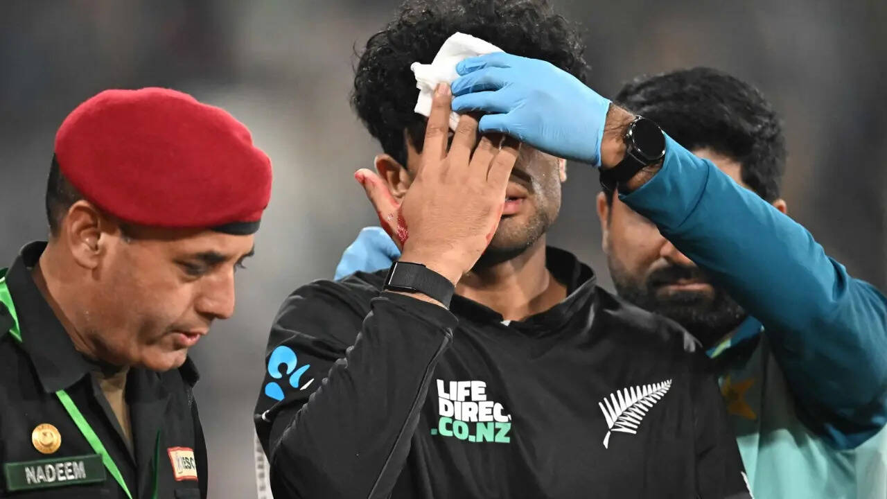 Rachin Ravindra Suffers Freak Facial Injury, Crashes Into Hoarding Ahead Of Australia Series