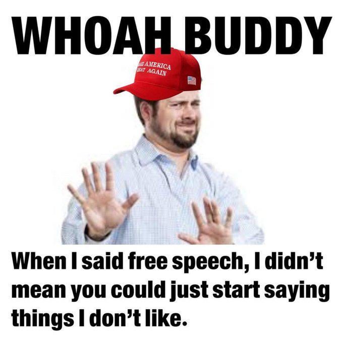 Free speech isn't really free.