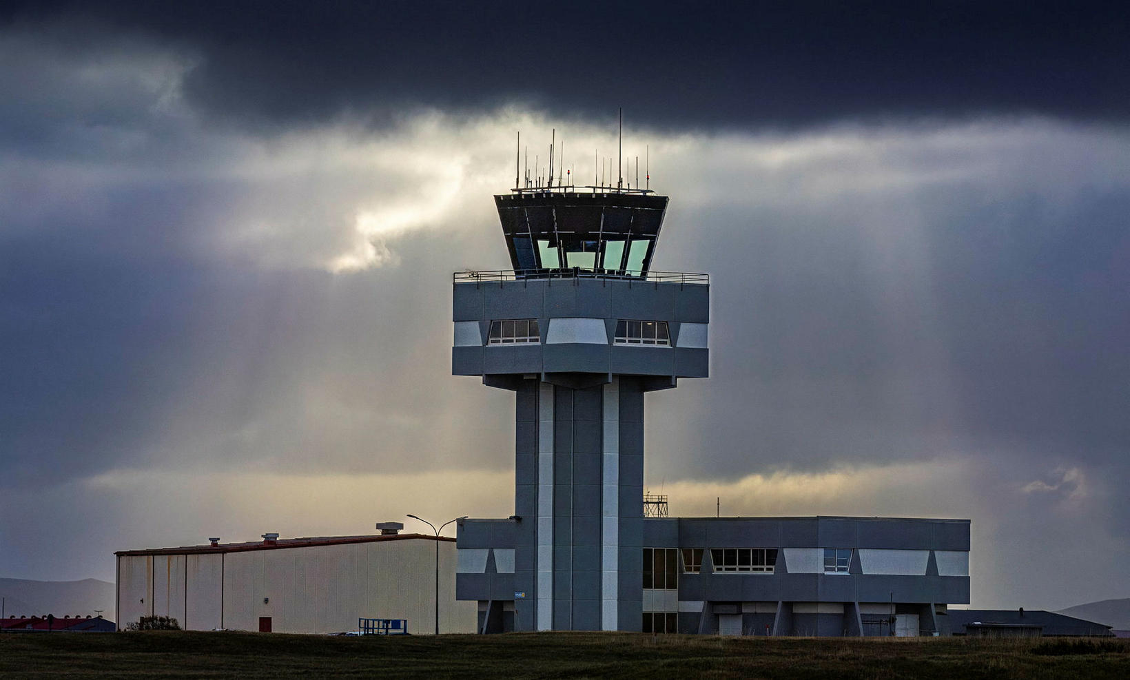 The control tower at Keflavík Airport. Police confirm that the …
