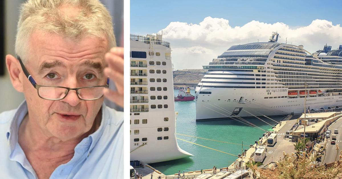 Ryanair boss blames overtourism on Airbnb and cruise ships, not flights