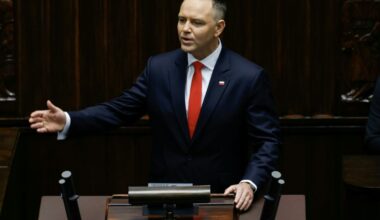 Karol Nawrocki bei seiner Vereidigung Anfang August