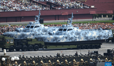 Drone boats at Chinese Military Parade 2025.