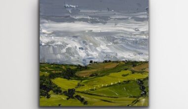 I just returned from a trip to North East England. Absolutely beautiful and I was instantly inspired to paint some of the scenery.