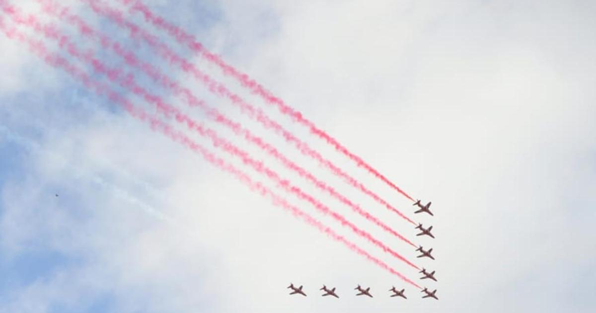 Red Arrows roar in for the Malta Airshow
