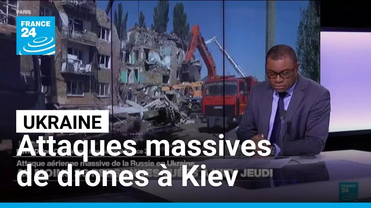 Guerre en Ukraine :  au moins 17 morts dans des frappes russes sur Kiev • FRANCE 24