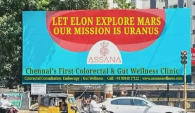 'Let Elon explore Mars, our mission is…': Chennai clinic's billboard goes viral with 1 million views | Trending