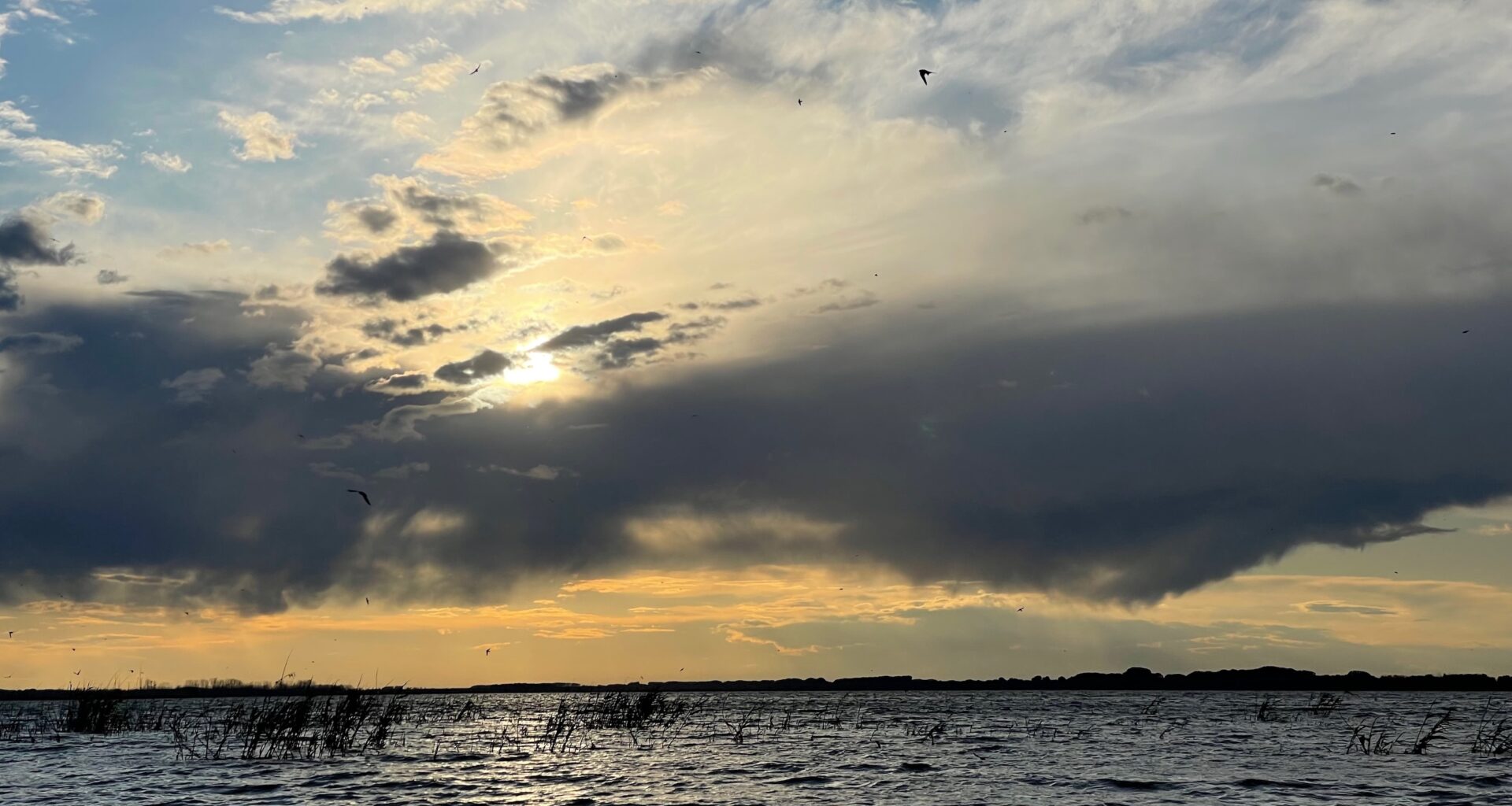 Sunset on Lake Gorgova, Danube Delta
