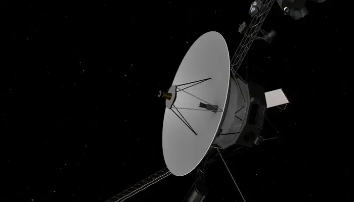 What did Voyager 2 capture in its last image before its cameras fell silent?