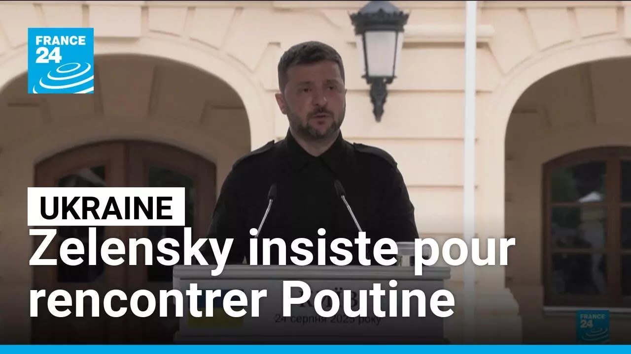 Ukraine : Zelensky réclame à nouveau une rencontre avec Poutine • FRANCE 24