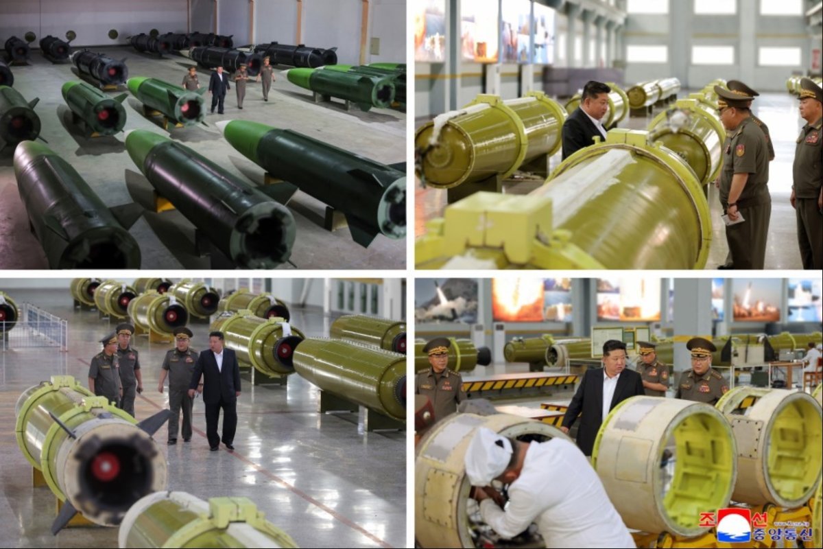 Kim Inspects Missile Factory