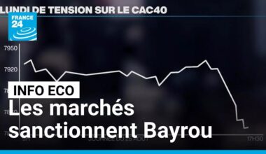 Les marchés sanctionnent la France après le pari risqué de François Bayrou • FRANCE 24