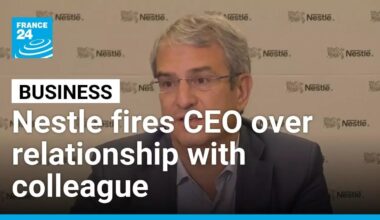 Nestle fires CEO for romantic relationship with colleague • FRANCE 24 English