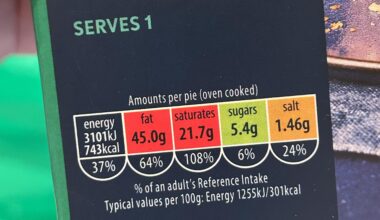 Phew, I sure am glad this pie is only 6% of my daily sugars!
