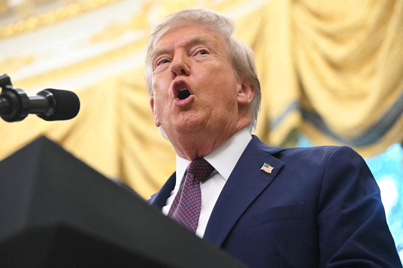 Trump Says Video Of Objects Thrown Out White House Window Was AI Generated