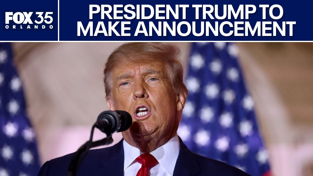 LIVE: President Donald Trump Oval Office announcement