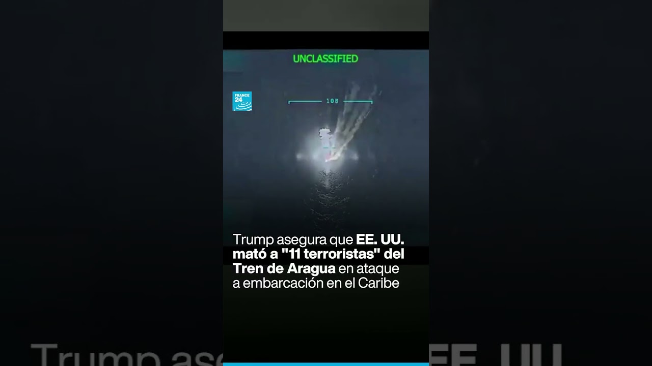 Trump asegura que EE. UU. mató a "11 terroristas" del Tren de Aragua en ataque en el Caribe