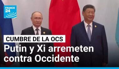 Rusia y China critican a Occidente desde la Cumbre de la OCS