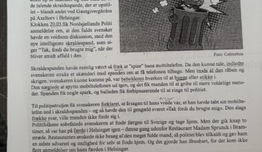 Min kone går til dansk undervisning, og naturligvis er pensum om fulde svenskere 😂