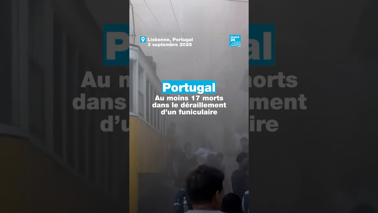 🇵🇹#Portugal : Au moins 17 morts dans le déraillement d’un #funiculaire • FRANCE 24