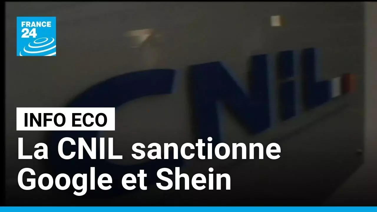 La CNIL frappe Google et Shein avec des amendes records de 475 millions d’euros • FRANCE 24