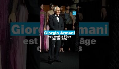 🇮🇹 Le créateur de mode italien Giorgio #Armani est mort à 91 ans • FRANCE 24