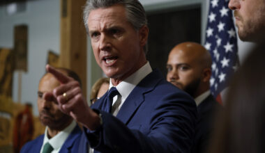California Governor Gavin Newsom poll