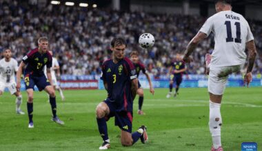 2026 FIFA World Cup Qualifiers football match: Slovenia vs. Sweden-Xinhua